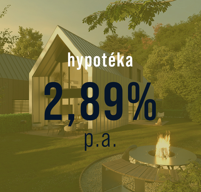 HYPOTÉKA 2,89% P.A.